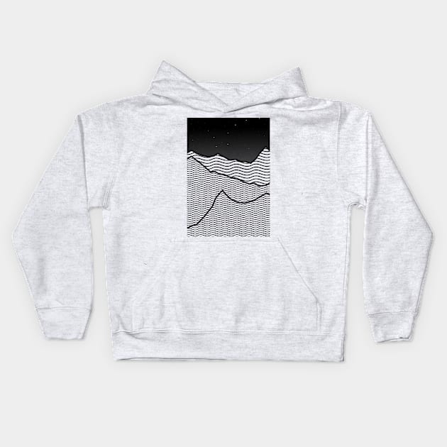 Abstract Landscape Kids Hoodie by Javisolarte